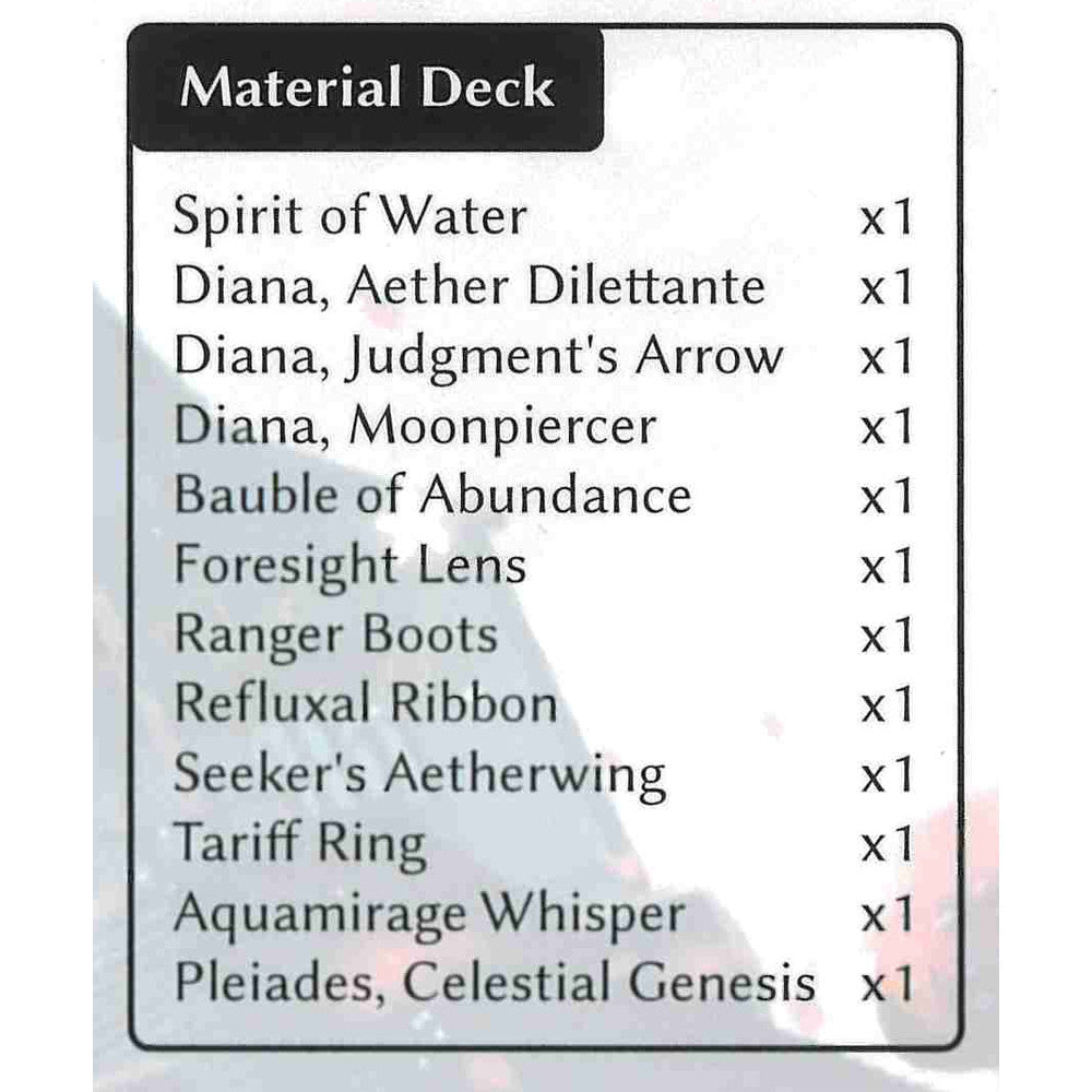 Grand Archive TCG: Distorted Reflections - Diana, Moonpiercer Starter Deck